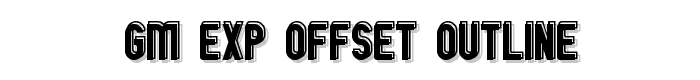 GM Exp Offset Outline font